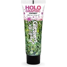 PaintGlow Large Glitter Gel Holographic Green Envy - 20g