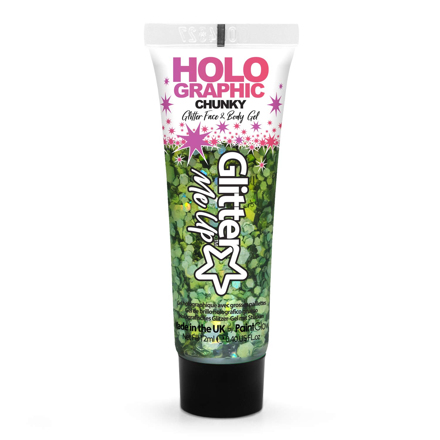 PaintGlow Theaterschminke Holographic Chunky Glitter Gel 12 ml