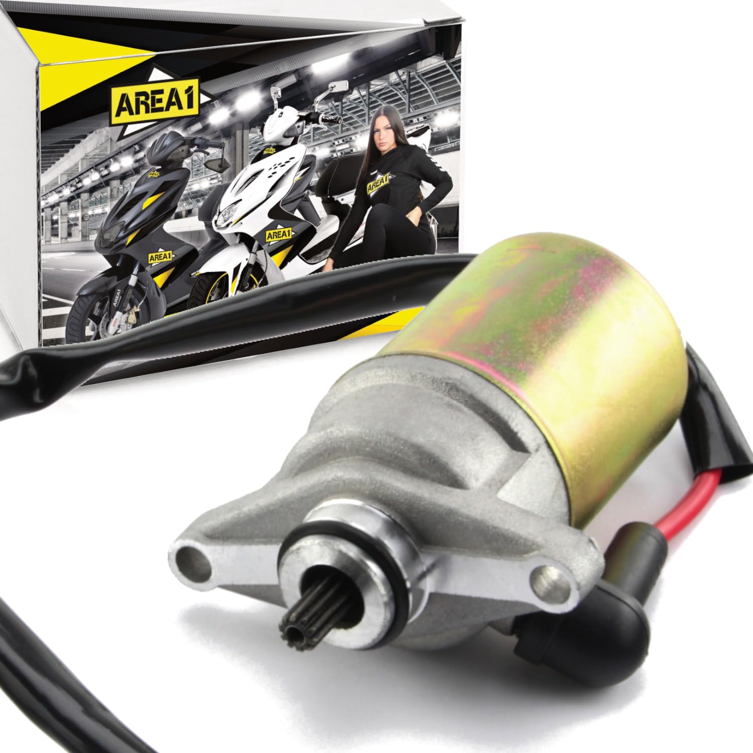 Area1 Anlasser Startermotor für 50ccm China 4-Takt Motorroller wie z.B. GY6 139QMB/QMA AGM Nova Alpha-Motors Direct-Bikes Dafier ATU Explorer FlexTech GT Union Guoben Vanguard Yiying Hongzhou Lingtian