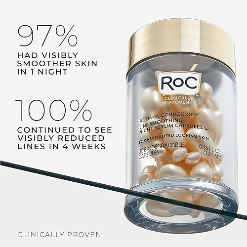 Miniatura 3 de RoC Retinol Correxion - Suero nocturno antienvejecimiento línea diaria suavizante para el cuidado de la piel para líneas finas manchas oscuras