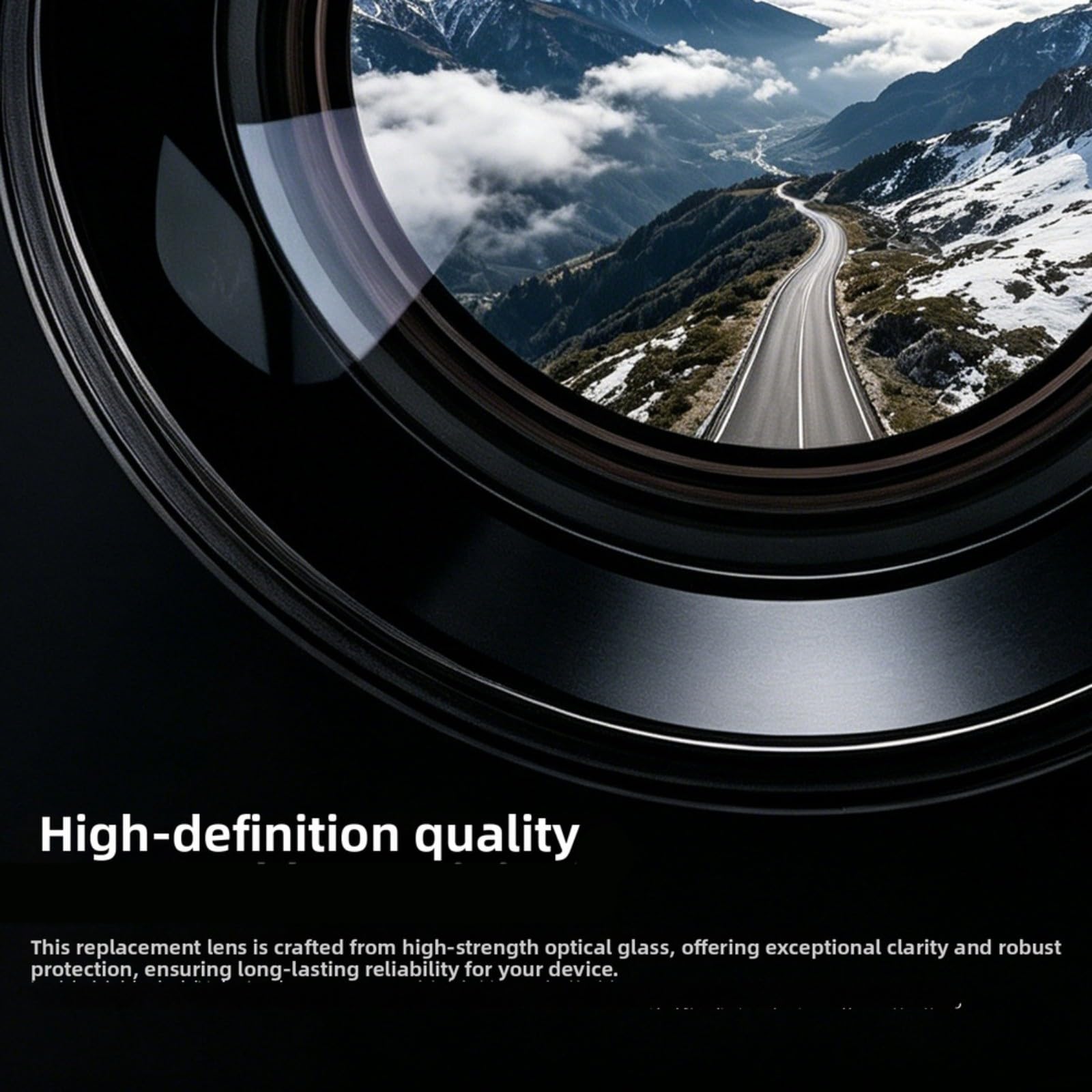 Lentille de réparation en verre pour DJI Avata 360, accessoire de vue panoramique haute définition avec ajustement et construction, léger et compact, 3 x 3 x 0,5 (2 pièces)