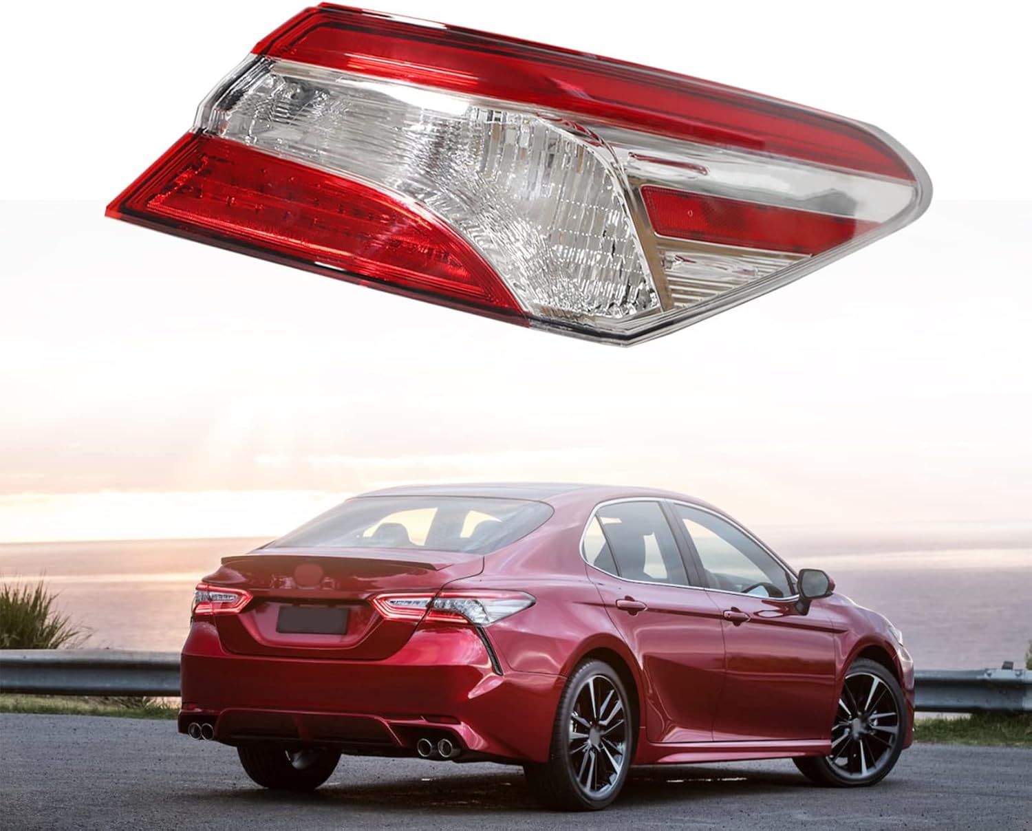 1-Pack RH Tail Light Assembly Replacement for Camry 2018-2020 Passenger Side