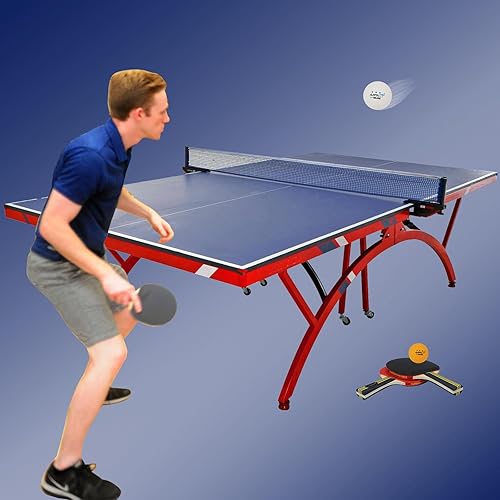Miniatura 7 de MAPOL Juego de paletas de ping-pong de calidad, 4 raquetas de tenis de mesa profesionales, 8 pelotas de 3 estrellas premium, funda portátil incluida