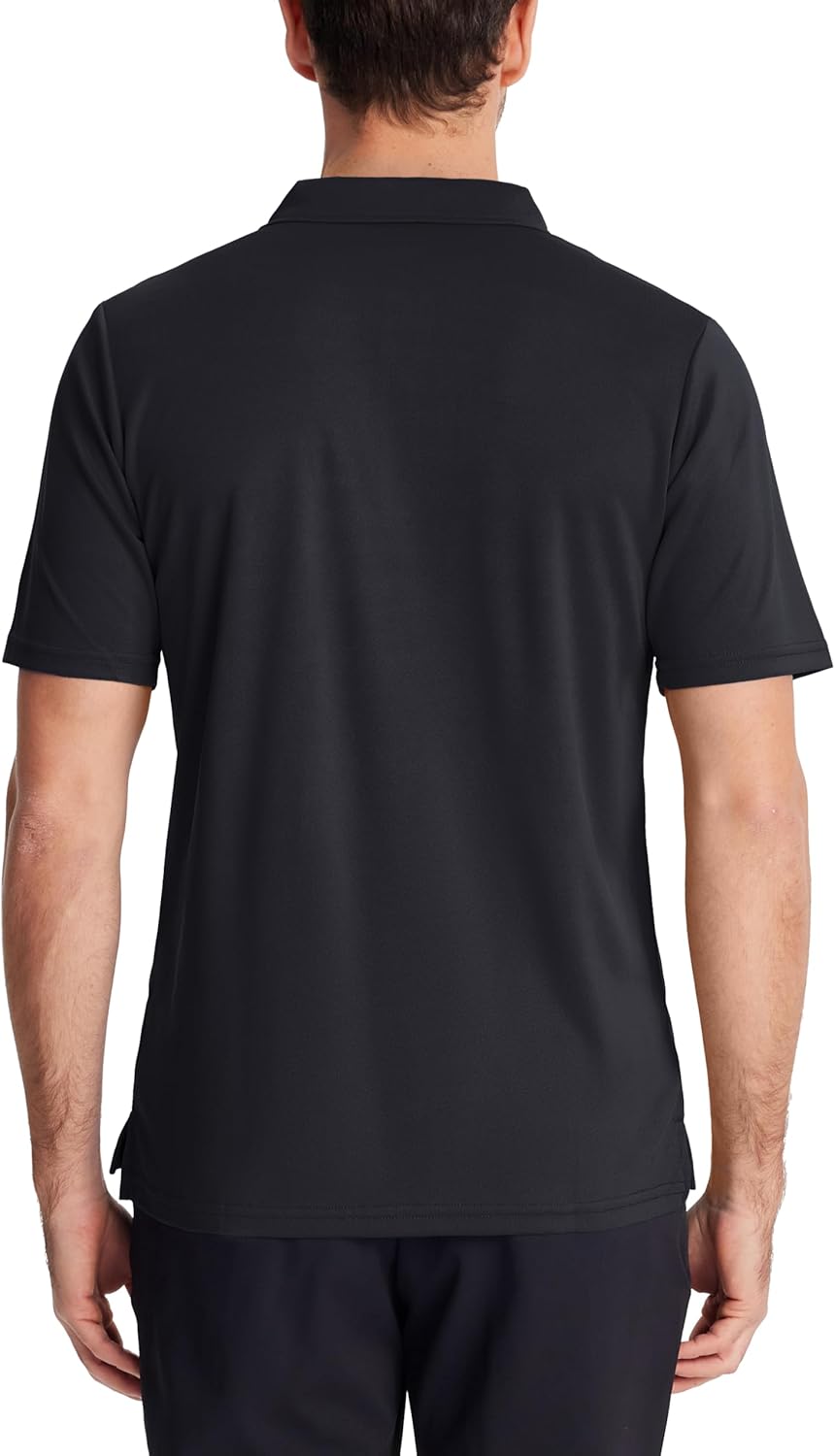 KEFITEVD Men's Polo Shirts Short Sleeve Moisture Wicking Dry Fit Performance Collar Golf Athletic Casual T-Shirt - Image 2