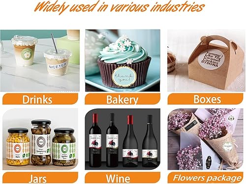 Miniatura 6 de 100 Custom Stickers for Business Logo Personalized Stickers Labels Rectangel Package Favor