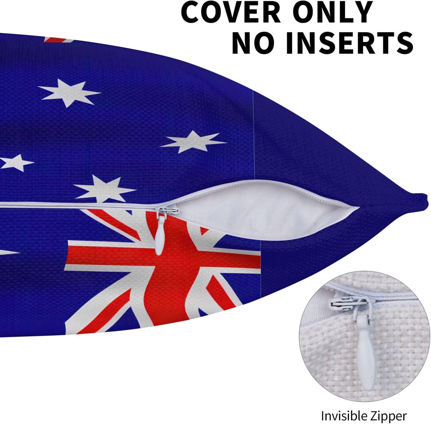 Australian Flag Imitation Linen Pillowcase -2 Sets, Fashionable Home Decoration, Used for Sofas, Gardens, beds