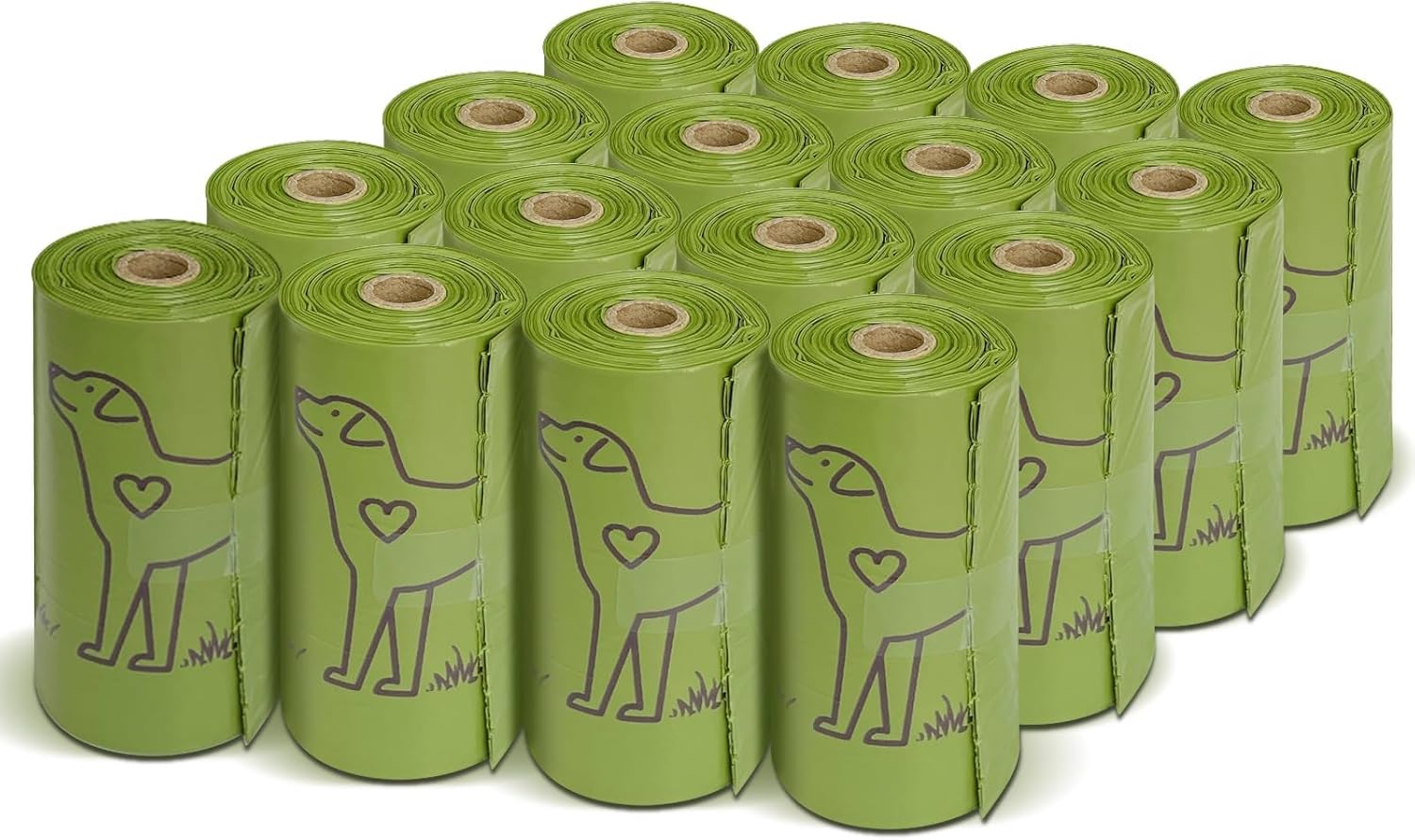 240 Count 13” x 9”Dog Poop Bags Rolls, Leakproof...