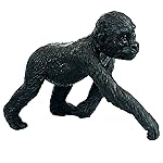 FUNSHOWCASE African Jungle Animals Young Gorill Toy Figure Realistic Plastic Figurine Height 2.4-inch