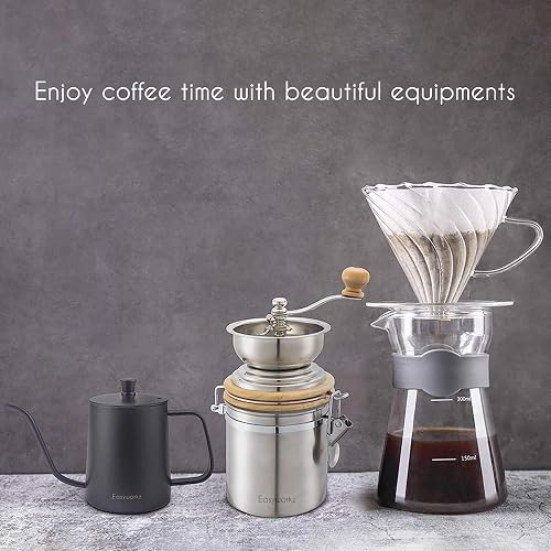 Easyworkz Gage Gooseneck Pour Over Coffee Kettle 350ml Stainless Steel 304 Coffee Pot with Long Narrow Spout Hand Drip Kettle - 7
