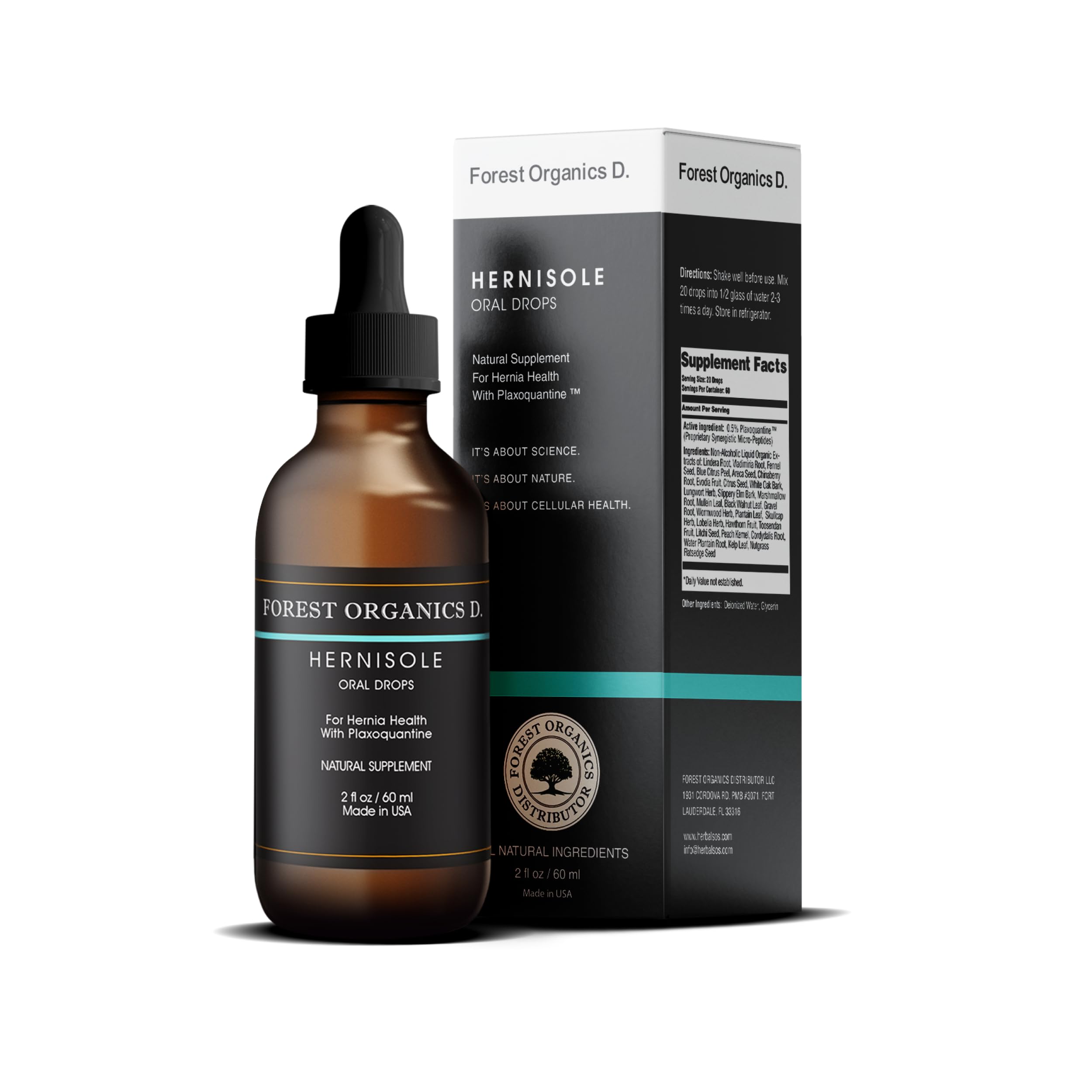 Hernia Health Dietary Supplement - Extract from 24 Plants for Digestive Support - Herbal Hernia Support Drops - Strengthens Weak Tissues and Aids with Hernias I Hernisole