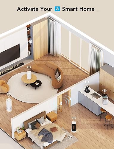 Miniatura 3 de GoveeLife Sensor de ventana de puerta, dispositivos ilimitados de control de grupo, mini sensor de contacto inalámbrico para automatización del