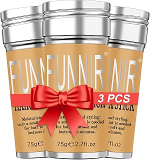 FUNNIR Hair Wax Stick(3 pack) Wax Stick for Hair Wigs Edge Control Slick Stick Hair Pomade Stick Non-greasy Styling Wax for Edge Control Frizz Hai