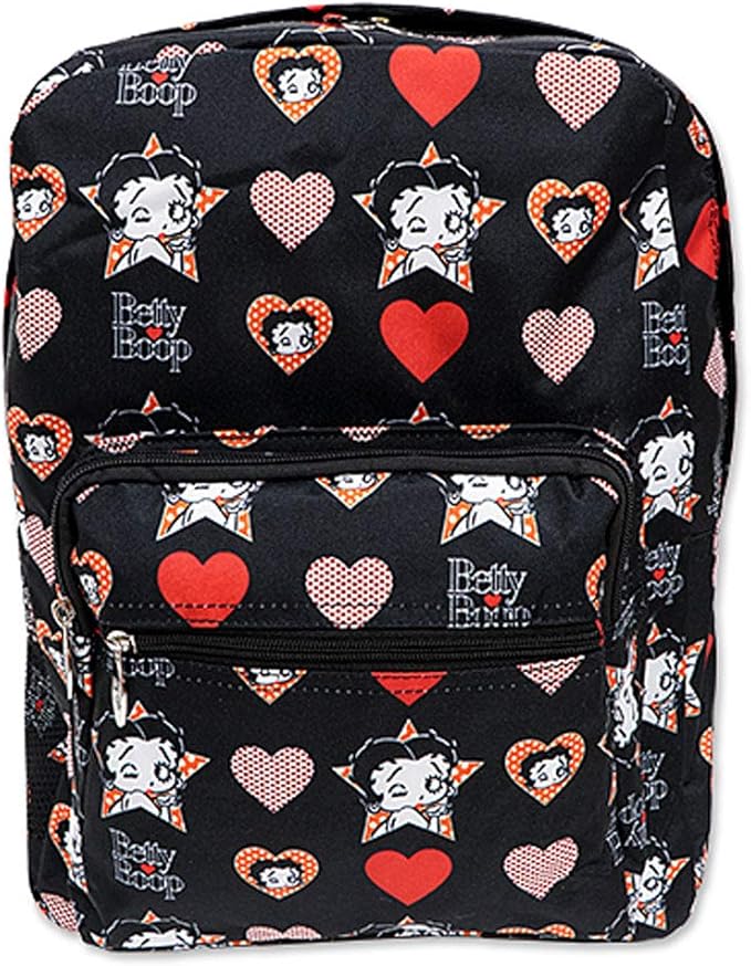 Zaino estensibile Betty Boop Nero Fucsia Strass - Cartoleria Shop Online