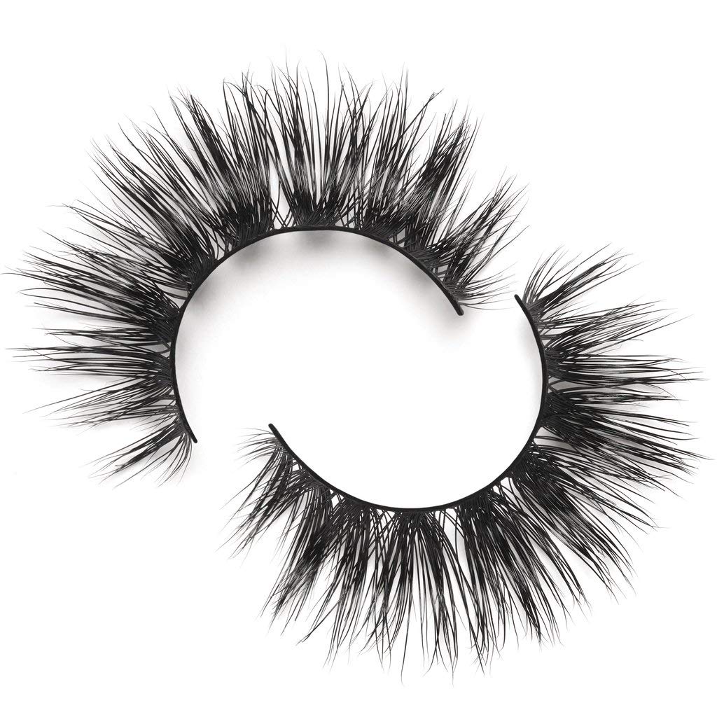 Lilly Lashes Mykonos Lite | False Eyelashes | Dramatic Look and Feel | Reusable | Non-Magnetic | 100% Handmade
