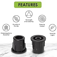 Vista 3 de Fence & Deck Rite Conectores de balaustre para balaustres metálicos de 3/4 pulgadas, herrajes de cubierta de barandilla recta para sistemas