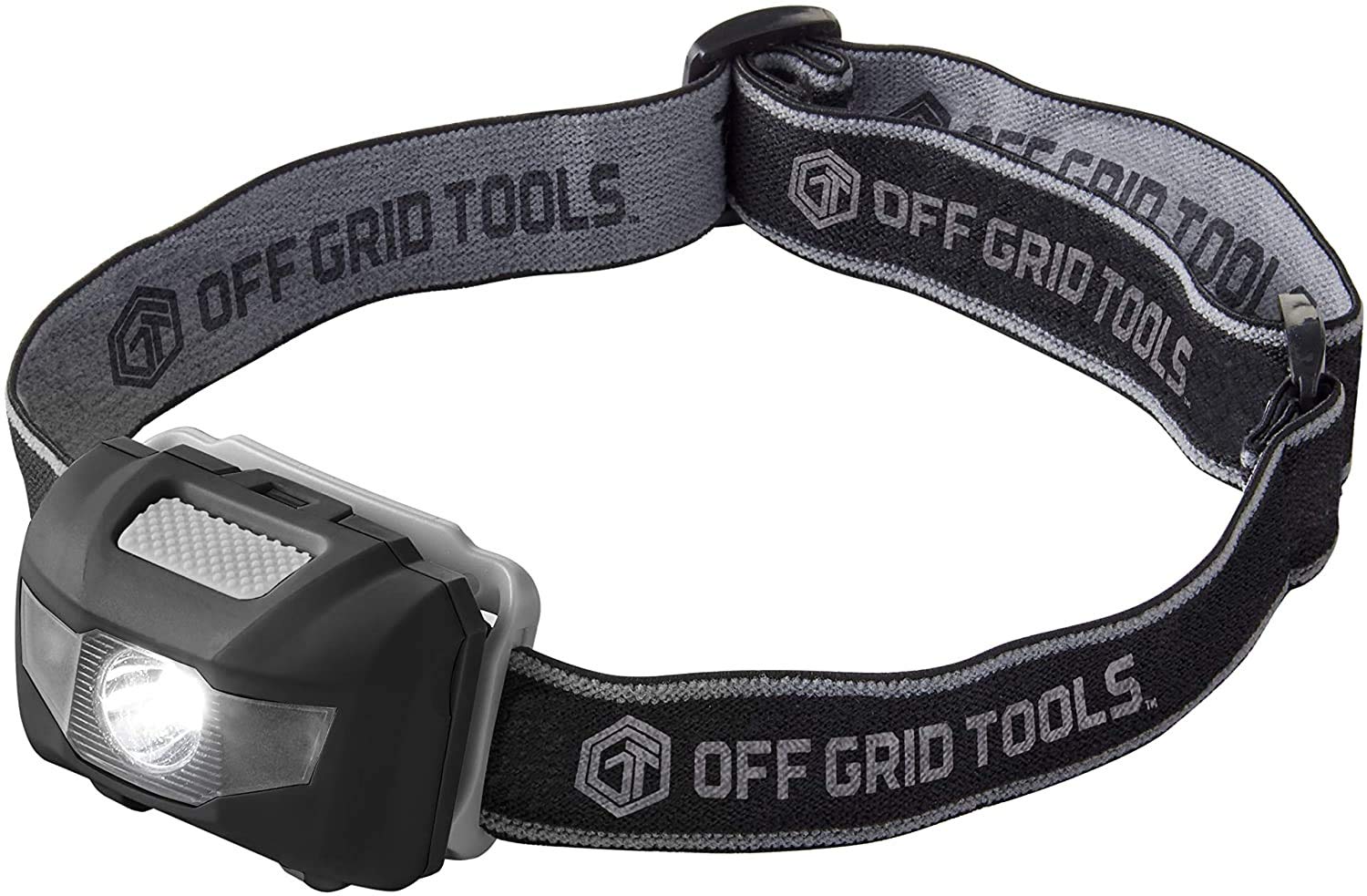 Survival LED Headlamp – One Size, Bright LED Technology, 4 Light Modes, Light & Compact Headlight, Adjustable Head Strap, Batteries Included