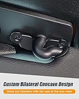 Vista 3 de Kit de reparación de visera solar de aleación de aluminio mejorado para Jeep, clip de visera solar resistente Veharvim compatible con Jeep Wrangler