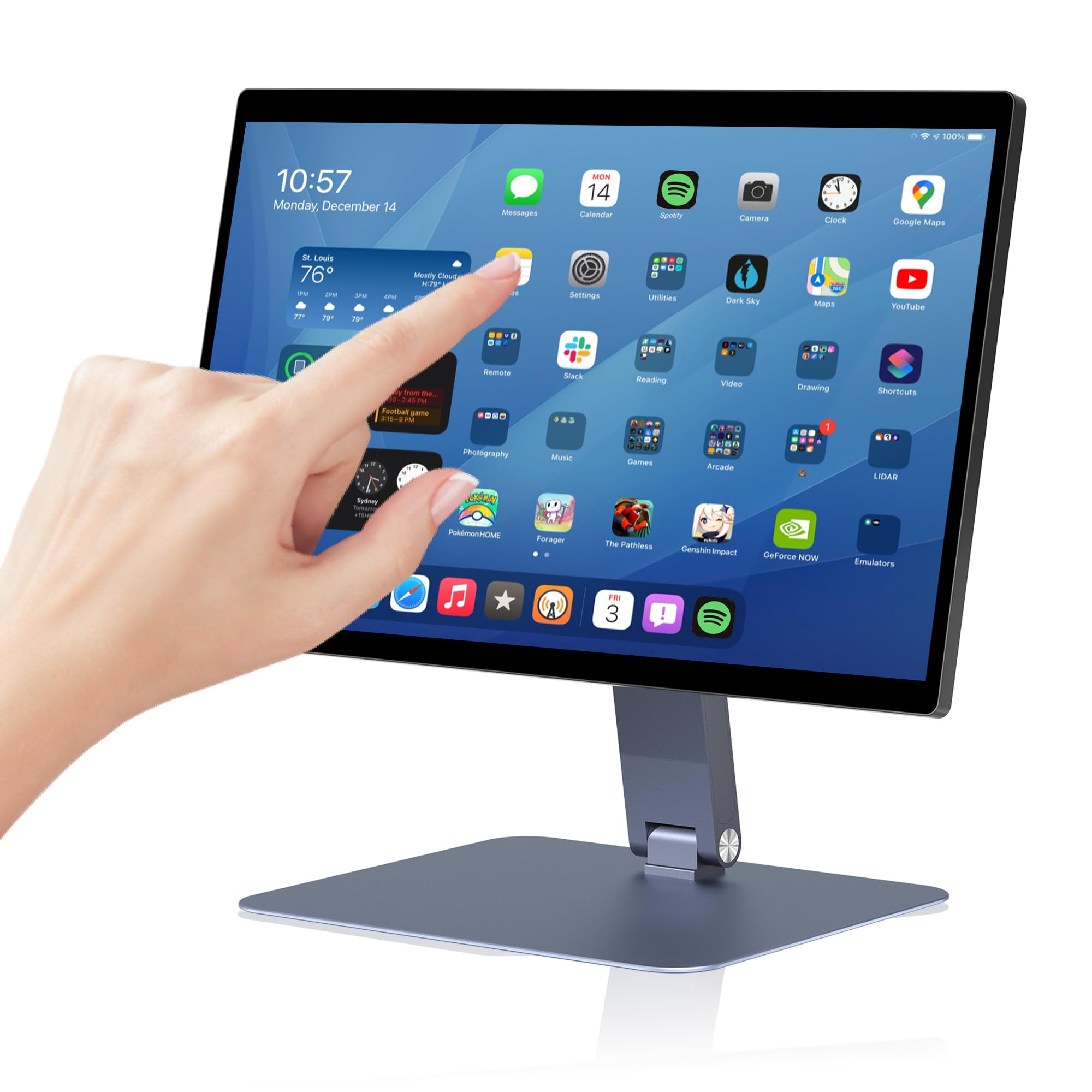 39.6 cm All-in-One przemysłowy panel PC bez wentylatora, komputer z ekranem dotykowym Android 12 z obrotowym mocowaniem VESA, wytrzymały tablet RK3399, 4 GB RAM, 64 GB ROM, 1920 x 1080 IPS, USB 3.0