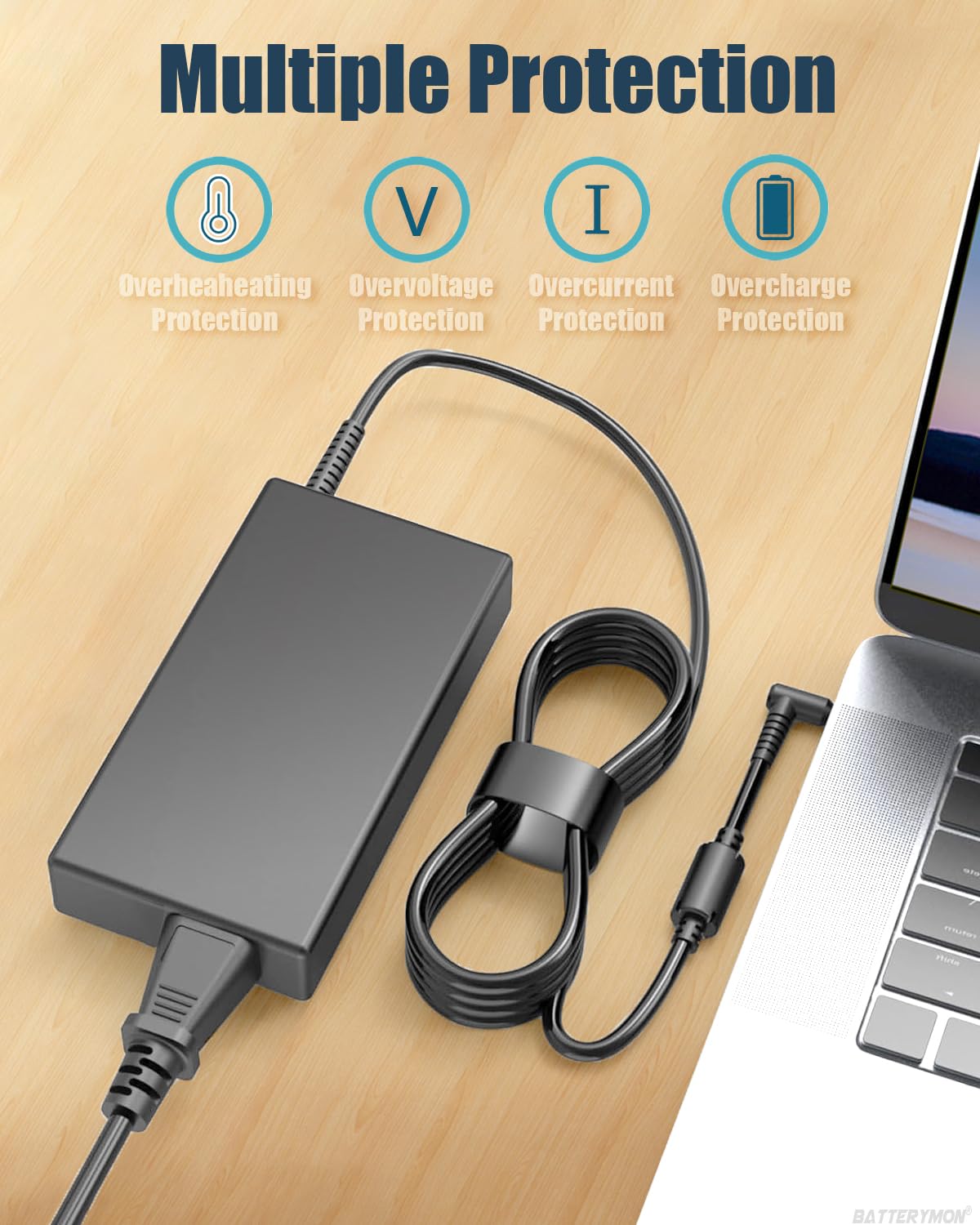 Amazon.com: 120W 19.5V 6.15A Laptop Charger Compatible with HP USB