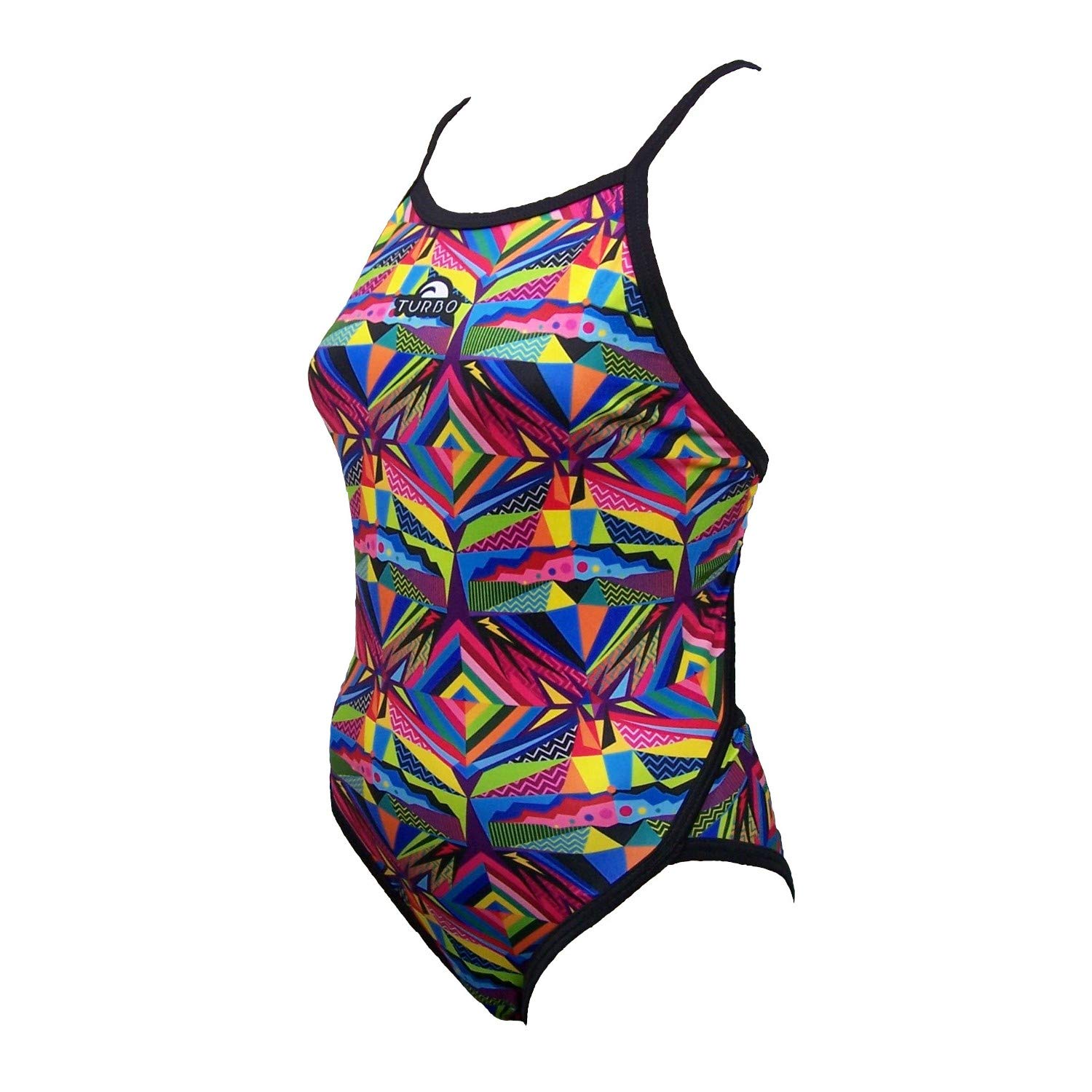 Turbo Bañador Swimsuit Nat.Mujer ETNO Cool (Revolution) de Waterpolo Competicion Natación y Triatlón Patrón de Ajuste cómodo