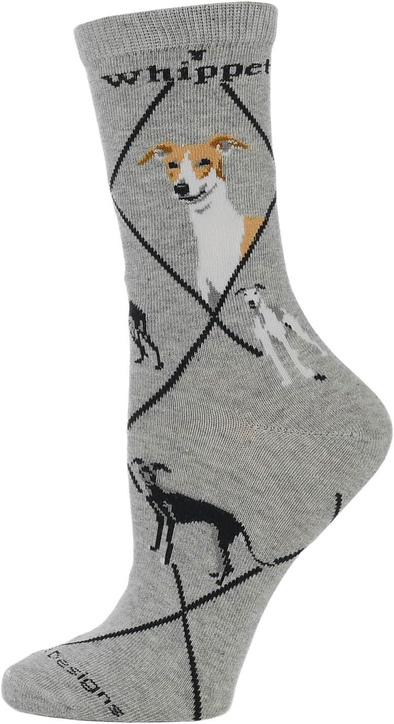 WHD Whippet Crew Socks for Women & Men | Gift for Dog Lovers, Cute Pet Socks - Image 4