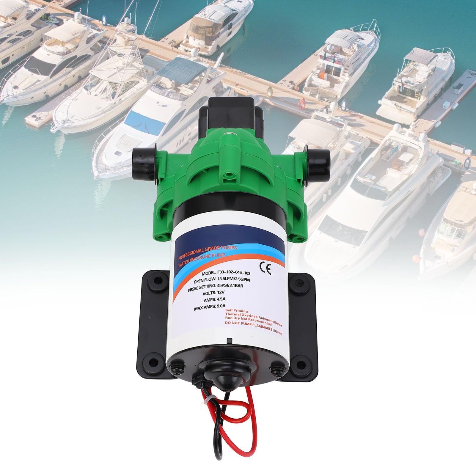 LIGHTEU®, Seaflo DC 12 V 26,5 L/min 4,2 Bar 53S Se Produktbild-Vorschau 10