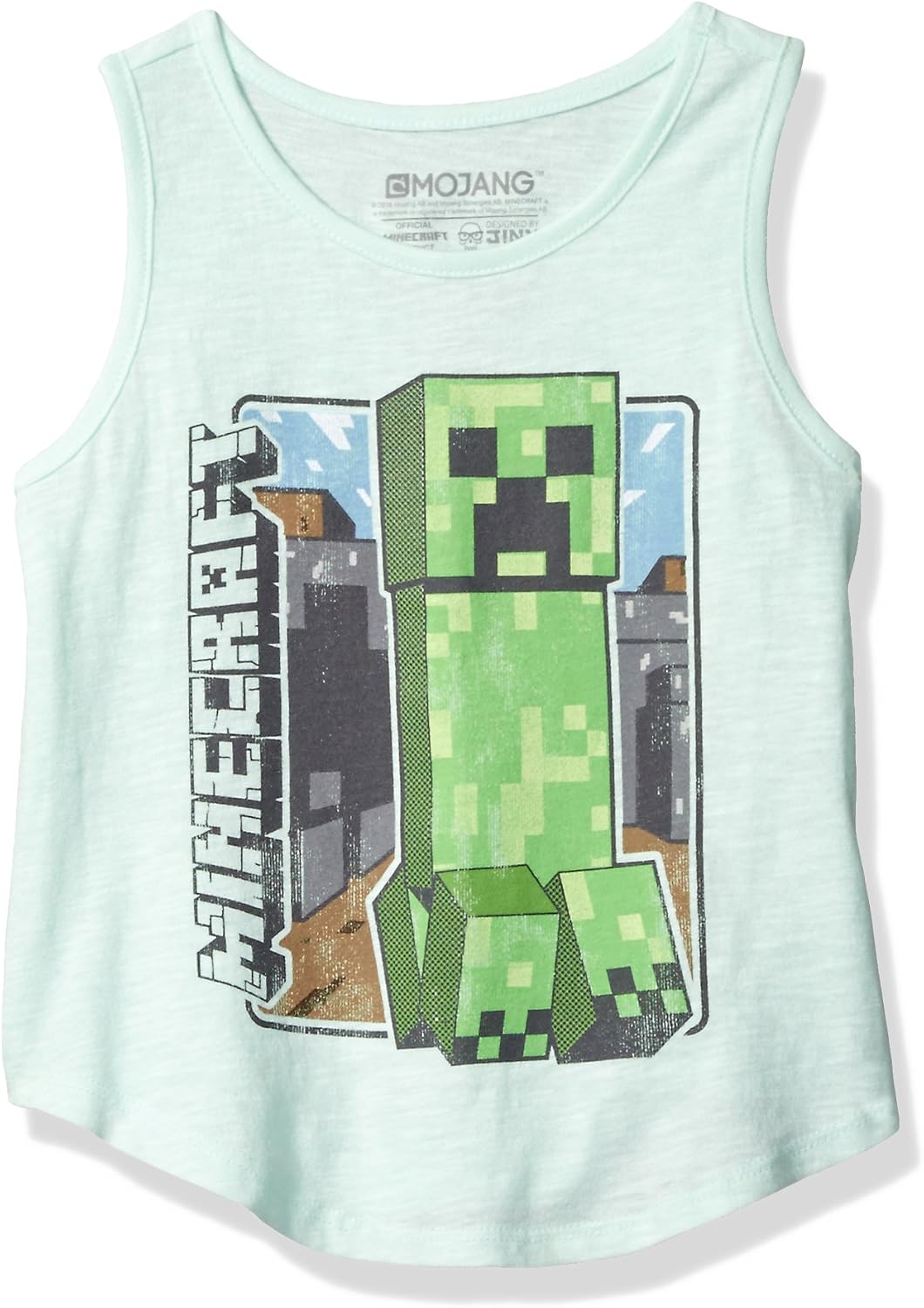Minecraft Girls' Vintage Creeper Tank Top