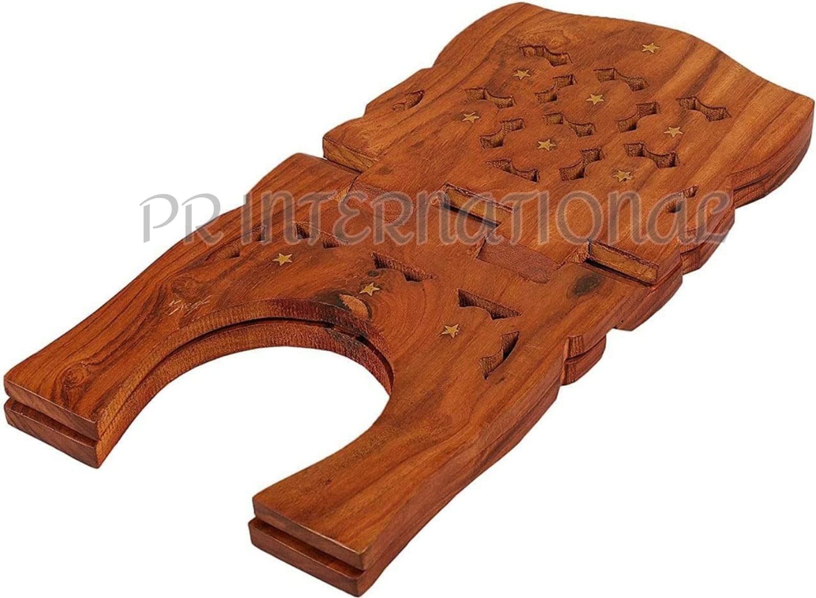 PR International Magnifique support pliable en bois pour livre saint Kuran