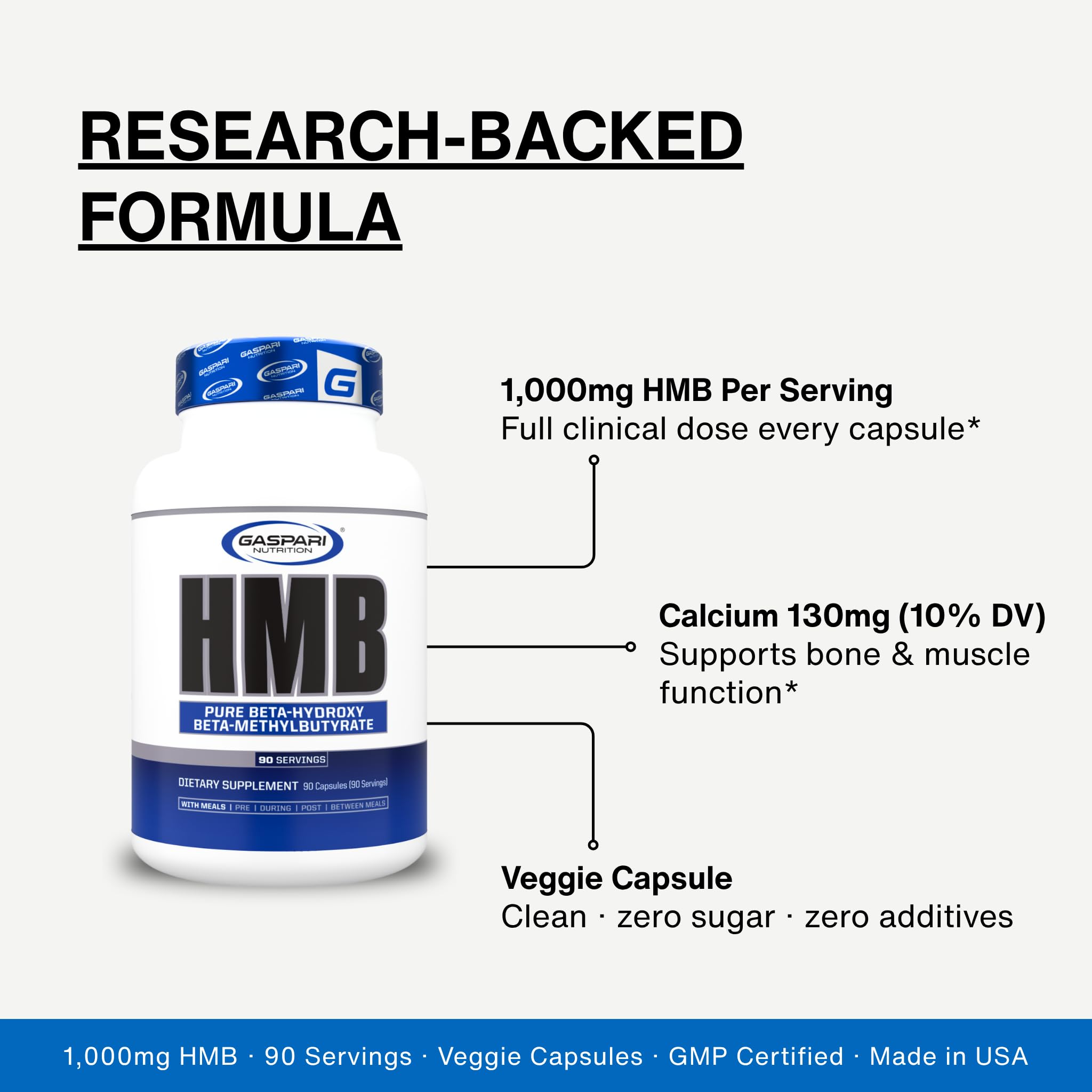 Amazon.com: Gaspari Nutrition HMB, Pure Beta-Hydroxy Beta