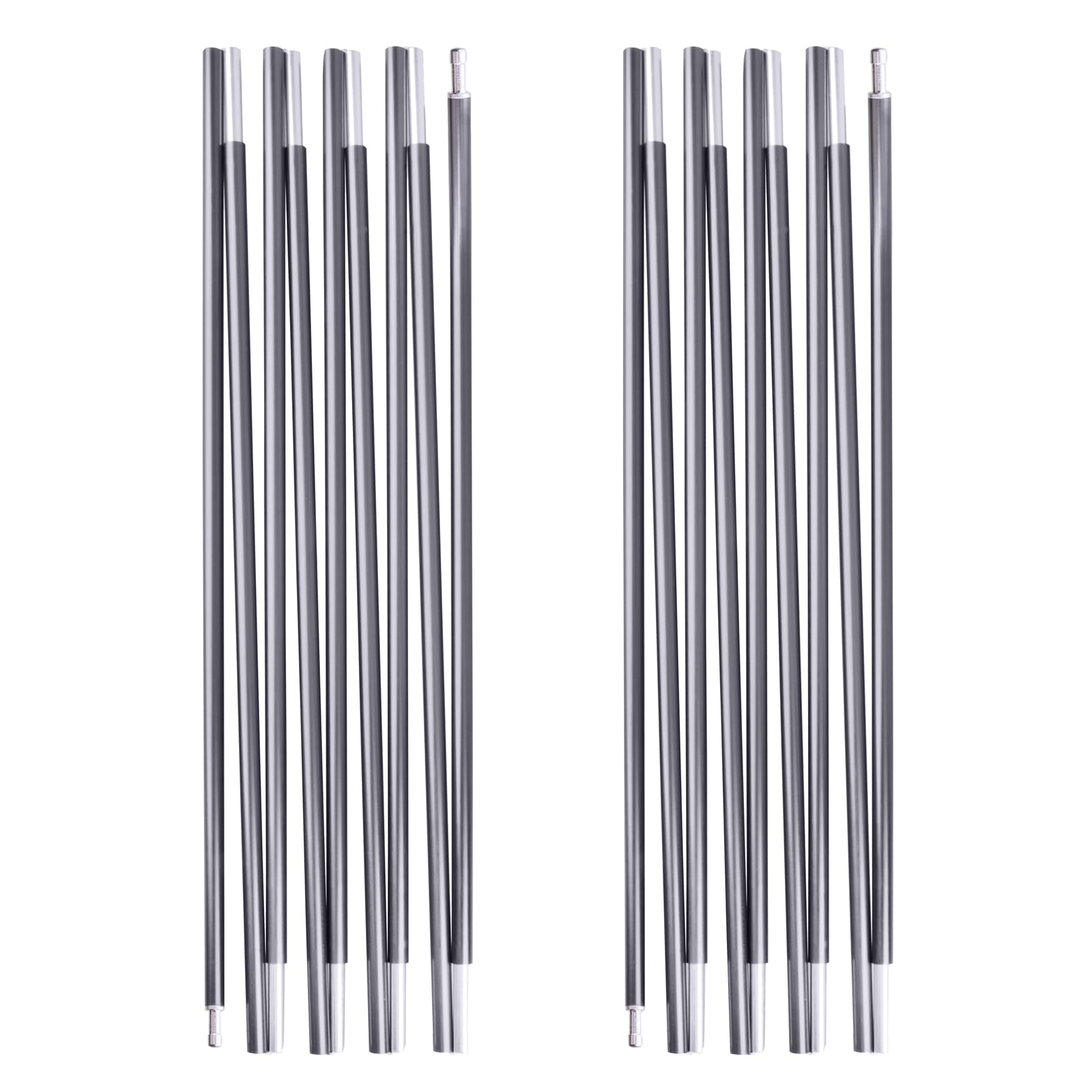 TRIWONDER Tent Poles Replacement Set of 2 Aluminium Alloy Camping Poles Adjustable Tent Support Rod Kit for Hiking Picnic