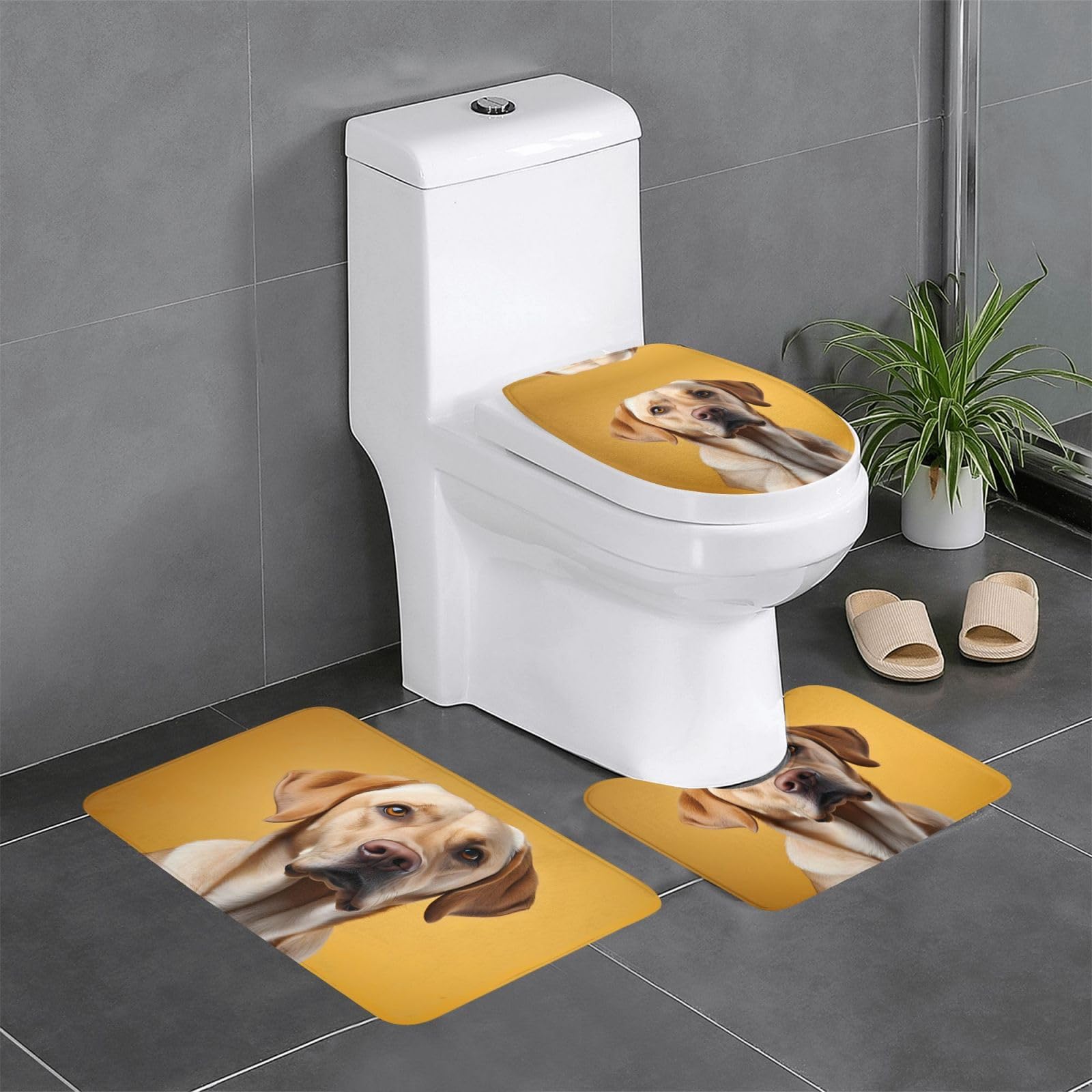 Tapis de douche labrador pour une baignoire sécurisée et une chambre cosy