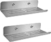 DELTAHOME Stainless Steel 2 Pieces 24cm Bathroom Shower Rack Organizer -SET - SCREW MOUNT - inox