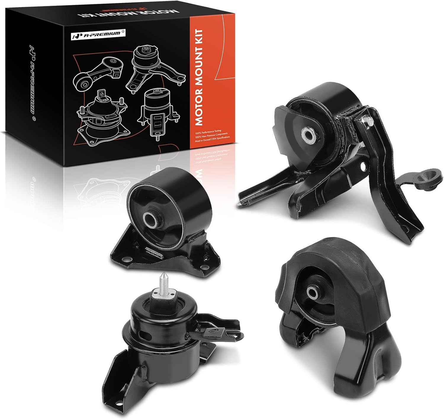 A-Premium Juego de 4 piezas de montaje de motor y montaje de transmisión compatibles con Kia Optima 2007-2010, Magentis 2007-2010, 2.4L, repuesto # A-Premium Juego de 4 piezas de montaje de motor y montaje de transmisión compatibles con Kia Optima 2007-2010, Magentis 2007-2010, 2.4L, repuesto #