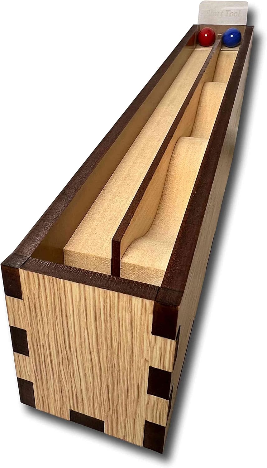 Gravity Drop Challenge brain teaser - Which ball do you think will reach the end first?