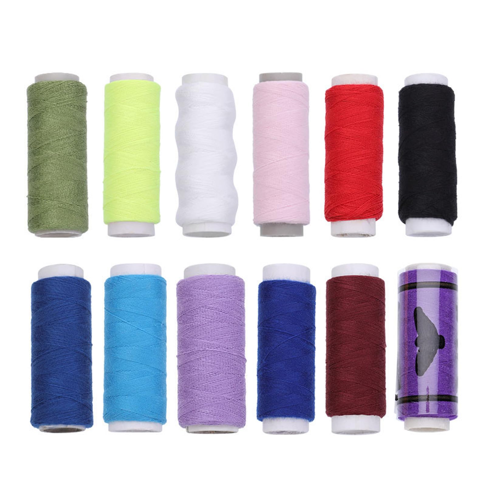 Tsophreniq 120 Spools Multicolored Sewing Thread Polyester Sewing Thread Embroidery Machine for Machine Hand Quilting Nylon