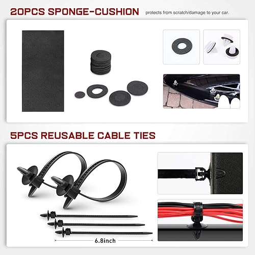 Miniatura 8 de Nilight Kit de 360 clips de retención de automóvil remaches de pasador automático de 18 tamaños más populares para Benz BMW Toyota Honda Subaru