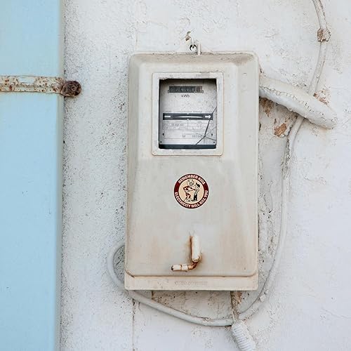 Miniatura 8 de Pegatinas Remember Kids Electricity Will Kill You, paquete de 10 calcomanías de casco para hombres linieros, calcomanías de advertencia de