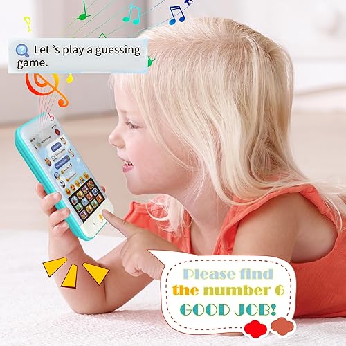 Miniatura 2 de Juguetes de teléfono para regalos de niño de 1 año, juguetes para bebés de 6 a 12 a 18 meses, 29 funciones de aprendizaje inteligente para niños