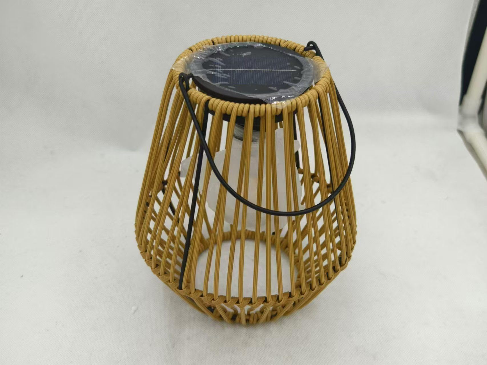 pearlstar Solar Lanterns, Solar Lights Outdoor Waterproof Boho Light for Outdoor Hanging Rattan Lantern Decoration for Garden, Yard, Patio, Porch, Trees, Lawn, Pathway, 1 Pack