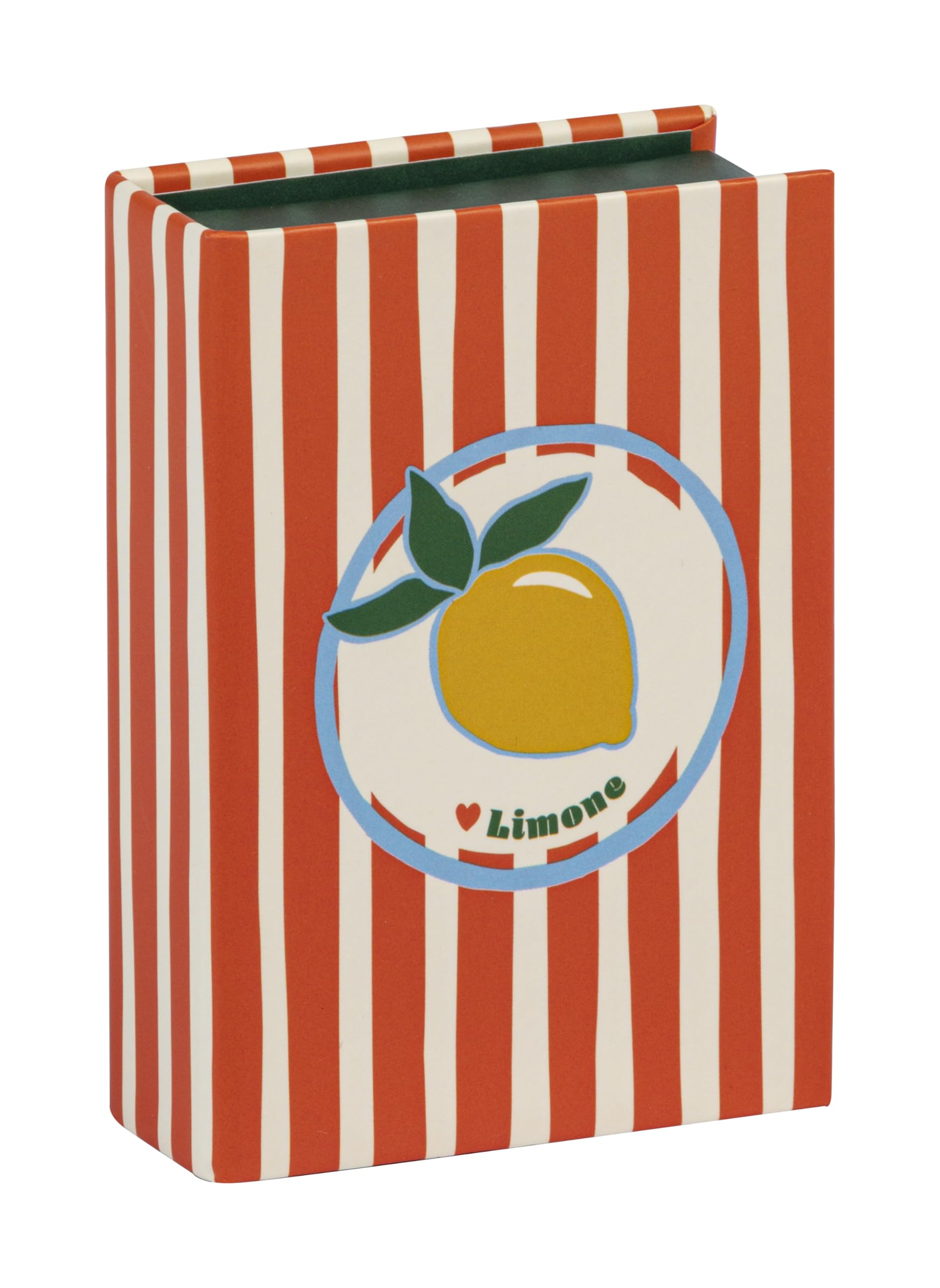 Clairefontaine - 116280C - Small Multifunctional Cardboard Storage Box Citrus/Stripes/Vichy - Small Rectangular Boxes 9.5x6.5x3 cm, Mixed - Dolce Amore