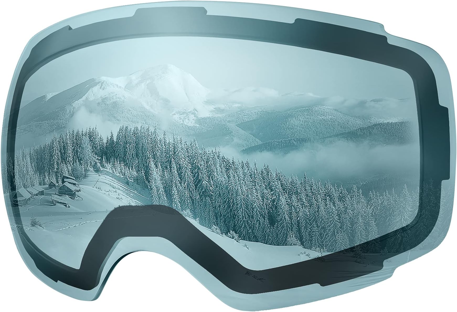 OutdoorMaster Ski Goggles PRO Replacement Lens - 20+ Choices (VLT 60% L.Blue Lens)