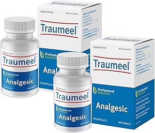 Traumeel Arnica + 13 Natural Actives for Muscle, Back, Soreness, Injury, Exercise Related Pain & Soreness - 100 Tablets (2 Pack)