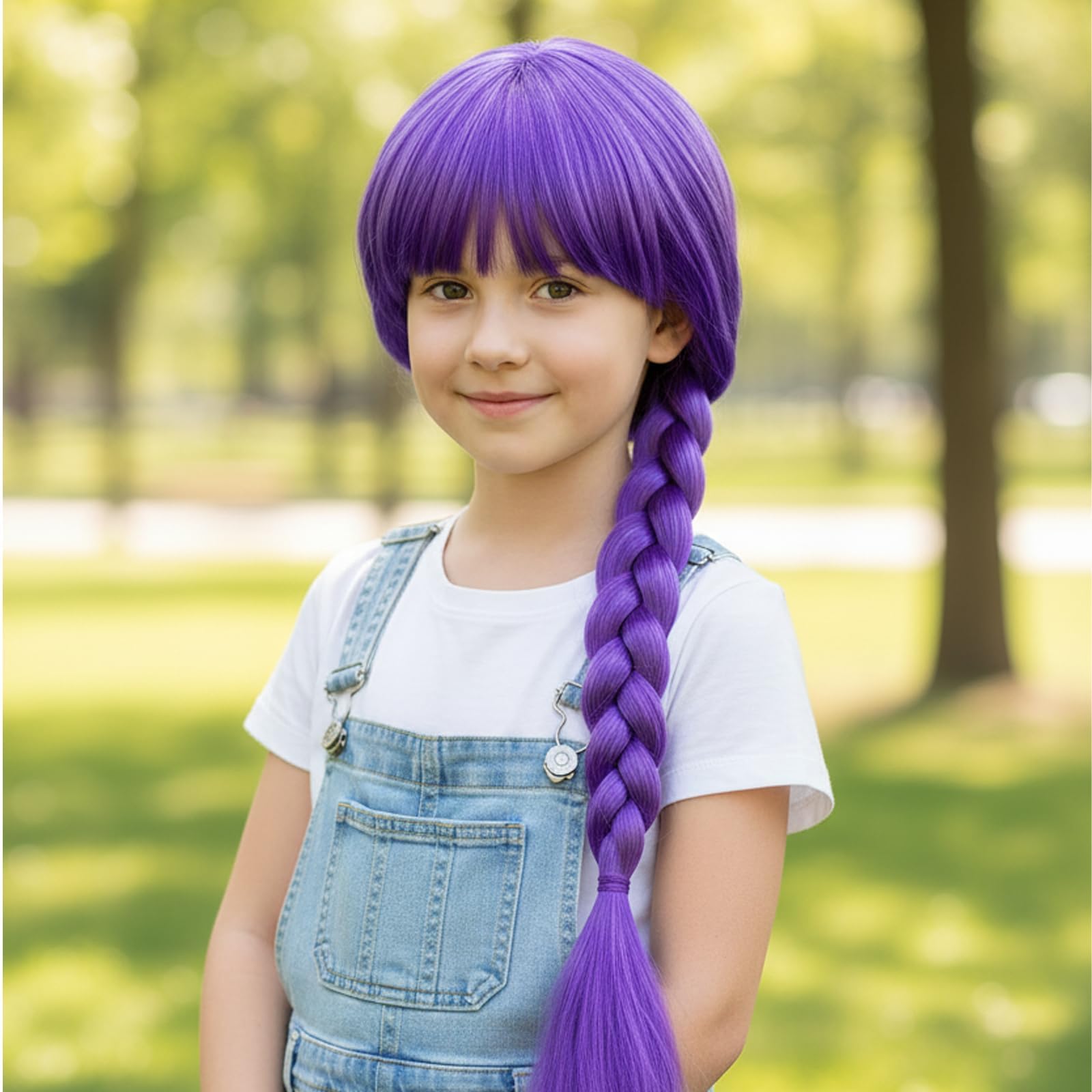 R-umi Perücke, Lila Anime Cosplay Perücke Für Kostüm, Kinder Und Erwachsene, 30 cm Länge, Hochwertige Hochtemperaturfaser