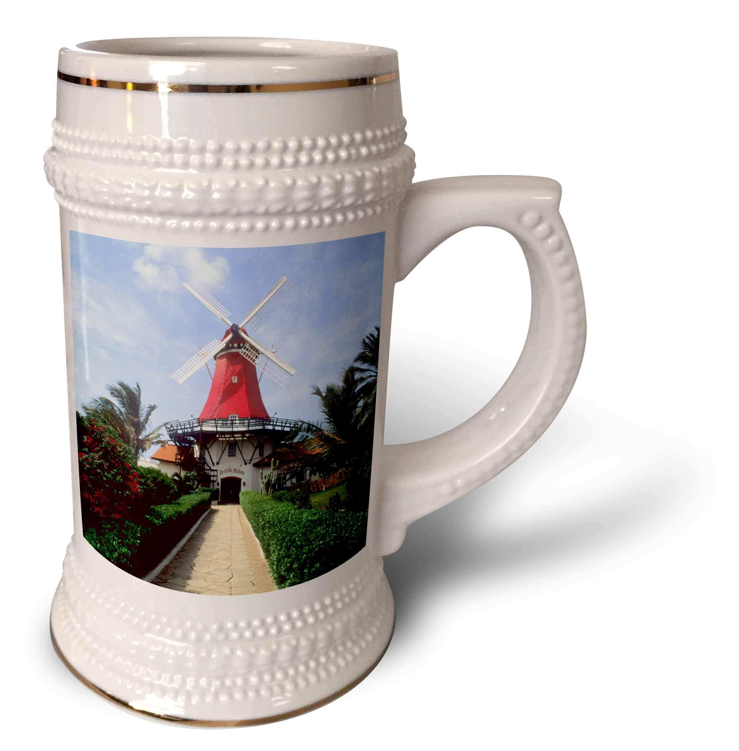 Taza de Aruba famosa pintura de molino para regalar 22 oz