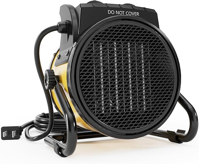 Outdoor Heaters for Patio, 1500W Electric Greenhouse Heater with 3S PTC Ceramic Fast Heating, Overheat Protection, 3 Modes for Outdoor, Patio, Greenhouse, Garage, Indoor, YE