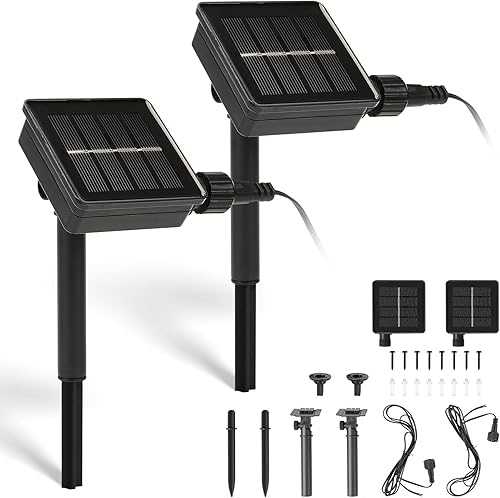 YUNJACKEYDZ Piezas de repuesto para luces solares  Panel solar de 3 V 40 Ma, luces de tapa de linterna, para luces solares de flores, decoración de