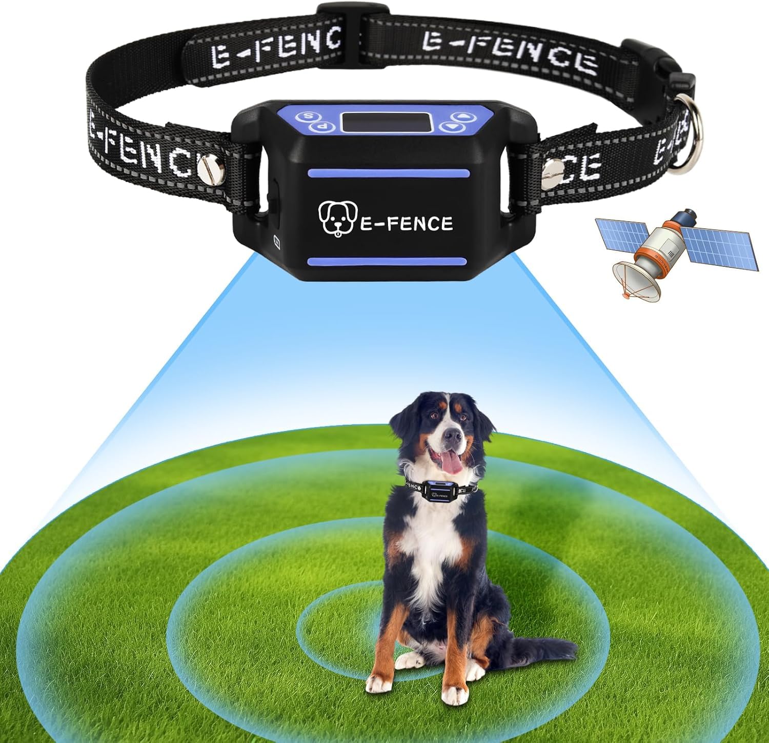 Photo 1 of E-FENCE GPS Wireless Dog Collar Fence System,Electric Fence for Dogs,Adjustable Warning Strength,Pet Containment System, Outdoor Use Only
