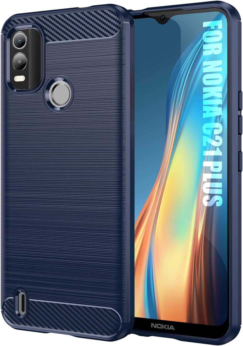 Cover posteriore protettiva morbida per Nokia C21 (01389