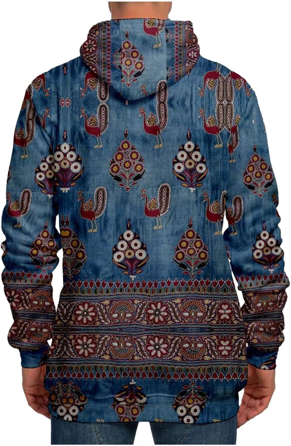 JJHAEVDY  Womens Hoodies Retro Ethnic Hooded Sweatshirt Funny Christmas Printed Long Sleeve Drawstring Pullover Tops : Sports & Outdoors