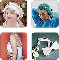 Vista 9 de Bristlegrass Picot Loop - Banda elástica para coser de 1/2 pulgada, 0.512 in, corona de carrete con volantes, cinta elástica para atar el cabello